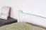 Letto singolo in legno massiccio, robusto letto per ospiti in faggio massiccio 117, bianco, incl. rete a doghe, superficie di appoggio 100 x 200 cm