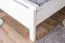 Letto singolo in legno massiccio, letto moderno per ospiti pino massiccio 70, bianco, incl. rete a doghe, superficie di appoggio 90 x 200 cm