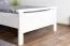 Letto singolo 100x200 cm in pino massiccio bianco | Design moderno | Rete a doghe inclusa