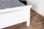 Letto singolo 100x200 cm in pino massiccio bianco | Design moderno | Rete a doghe inclusa
