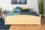 Letto matrimoniale king size 81 | Pino massiccio naturale | Rete a doghe inclusa | 180 x 200 cm