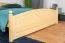 Letto matrimoniale king size 81 | Pino massiccio naturale | Rete a doghe inclusa | 180 x 200 cm