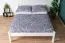 Letto ragazzi bianco in pino massiccio 85 | Rete a doghe inclusa | Superficie 160 x 200 cm | Design semplice | Montaggio facile