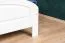 Letto singolo bianco, elegante letto per ospiti in pino massiccio 88, rete a doghe inclusa, superficie di riposo 90 x 200 cm, montaggio rapido e semplice