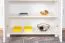Cassettiera moderna in pino massiccio bianco Columba 05 | 101 x 100 x 50 cm | 3 scomparti spaziosi, 2 ante, robusta