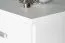 Cassettiera bianca stretta in pino Columba 15 | 5 cassetti | 123 x 60 x 50 cm | Montaggio facile