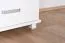 Cassettiera 4 cassetti in pino massiccio bianco Columba 19 | 101 x 60 x 50 cm | Moderna e resistente