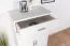 Cassettiera in legno di pino massiccio bianco Columba 02 | 1 cassetto, 3 scomparti | 123 x 80 x 50 cm | Montaggio rapido