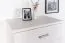 Cassettiera in legno di pino massiccio bianco Columba 02 | 1 cassetto, 3 scomparti | 123 x 80 x 50 cm | Montaggio rapido