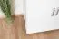 Cassettiera in legno di pino massiccio bianco Columba 02 | 1 cassetto, 3 scomparti | 123 x 80 x 50 cm | Montaggio rapido
