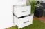 Cassettiera pino massiccio bianco Buteo 04 | 11 cassetti, 2 scomparti | 123 x 120 x 40 cm | Spaziosa e robusta