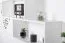 Mensola a muro in pino massello laccato bianco | Junco 280 | 85 x 180 x 20 cm | Design moderno