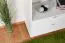 Scaffale in pino massiccio bianco Junco 47B | 158 x 80 x 42 cm | 3 scomparti, 2 cassetti, molto capiente