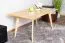 Tavolino rettangolare in pino massiccio naturale Aurornis 77 | 100 x 60 x 50 cm | Design moderno e robusto