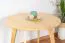 Tavolino rotondo Aurornis 78 in pino massiccio naturale | Design moderno | 60 x 60 x 50 cm