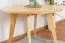 Tavolino rotondo Aurornis 78 in pino massiccio naturale | Design moderno | 60 x 60 x 50 cm