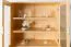Vetrinetta Aurornis 26 | Pino massiccio naturale | 166 x 96 x 40 cm | Design moderno ed elegante