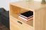Comodino Aurornis 50 | Pino massiccio naturale | 64 x 50 x 40 cm | Design moderno e robusto