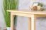 Tavolo ovale in pino massello naturale Junco 231B | 75 x 130 cm | Design moderno | Ampio piano d'appoggio