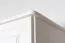 Camera da letto country D Junco | 4 pezzi | Bianco | Legno massiccio | Letto 140 x 200 cm | 2 comodini e armadio