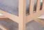 Sedia pranzo SIGULDA rovere | Imbottitura grigia schiuma T-25 | Faggio massiccio | Stile classico | Materiali pregiati