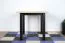 Tavolo da pranzo LELDE nero e rovere | Allungabile salvaspazio | 80 x 80/160 cm | Piano laminato 32 mm