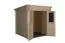 Casetta da giardino prefabbricata "Passau", incl. tetto in legno massiccio e cartone catramato - 1,98 x 1,28 m spessore 19 mm