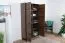 Armadio Altels 19 noce | 185 x 91 x 40 cm | 4 ante, 8 ripiani, stile moderno