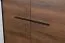 Armadio Altels 19 noce | 185 x 91 x 40 cm | 4 ante, 8 ripiani, stile moderno