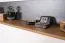 Mensola da parete Selun 08 | Rovere marrone scuro e grigio | 20 x 130 x 19 cm | Design moderno
