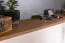 Mensola da parete Selun 08 | Rovere marrone scuro e grigio | 20 x 130 x 19 cm | Design moderno