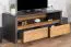 Mobile porta TV "Selun" 13 | Rovere marrone scuro e grigio | 53 x 130 x 53 cm | Design moderno senza maniglie