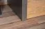 Mobile porta TV "Selun" 13 | Rovere marrone scuro e grigio | 53 x 130 x 53 cm | Design moderno senza maniglie