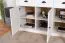 Cassettiera Segnas 02 | Bianco pino e marrone rovere | 88 x 130 x 43 cm | 3 cassetti, 3 ante