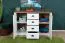 Soggiorno completo 8 pezzi | Set A Segnas | Bianco pino e marrone rovere | Stile country accogliente