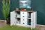 Soggiorno completo 8 pezzi | Set A Segnas | Bianco pino e marrone rovere | Stile country accogliente