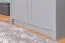 Armadio 2 ante battenti Segnas 09 grigio | 198 x 90 x 53 cm | Stile country | Spazio ottimizzato