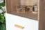 Vetrina alta "Hohgant" 09 | Rovere e bianco | 209 x 50 x 42 cm | Design moderno e spazioso