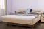 Letto singolo in pino cembro massiccio | Senza metallo | Superficie 120 x 200 cm | Wooden Nature 427