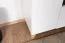 Vetrinetta moderna Safotu 03 | Bianco lucido e noce | Sistema Soft-Close | 3 scomparti | 122 x 95 x 41 cm