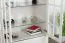 Vetrinetta Falefa 07 avorio | 2 ante in vetro | Cassetto Soft-Close | 128 x 101 x 49 cm | Design moderno