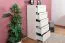 Cassettiera "Siumu" 17 beige lucido | 5 cassetti | 135 x 60 x 45 cm | Stile moderno per cameretta