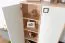 Armadietto per cameretta "Benjamin" 27 | Faggio e bianco | 134 x 86 x 37 cm | Design moderno, piedini regolabili