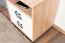 Comodino per cameretta Benjamin 07 | Faggio/Bianco | 50x44x37 cm | 2 cassetti | Piedini regolabili