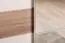 Armadio scorrevole Gataivai 06 | Beige lucido e noce | 224 x 230 x 65 cm | Ante con specchio