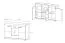 Cassettiera Gabes 11 | Rovere Sonoma | 87 x 120 x 42 cm | Design Moderno e Spazio Ottimizzato