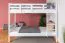 Letto a castello per adulti "Easy Premium Line" K17/n, altezza 174 cm, legno massiccio di faggio laccato bianco, rete 90 x 200 cm, divisibile, ampio spazio tra i letti
