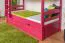 Letto a castello divisibile 90 x 200 cm rosa | Easy Premium Line K17/n | Faggio massello, letto estraibile, pannelli di copertura