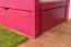 Letto a castello divisibile 90 x 200 cm rosa | Easy Premium Line K17/n | Faggio massello, letto estraibile, pannelli di copertura