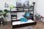 Letto a castello divisibile 90 x 200 cm Easy Premium Line K17/n | Letto estraibile | Faggio massello testa di moro